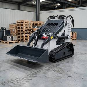 Mini-chargeuse compacte sur chenilles en caoutchouc avec moteur diesel CE EPA, capacité de 360 kg à 380 kg, fabriquée en Chine, avec souffleuse à neige intégrée - Product Image 3