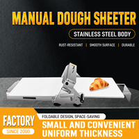 Nouvelle machine à étaler la pâte à gâteau de table, pour boulangerie, pizza, croissant, pressage manuel, facile à utiliser, laminatrice