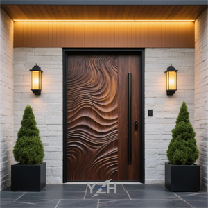 Ultima fabbrica di Design-vendita diretta case-porta d'ingresso ville <span class=keywords><strong>su</strong></span> <span class=keywords><strong>misura</strong></span>-porta d'ingresso in legno massello porta Pivot - Product Image 6