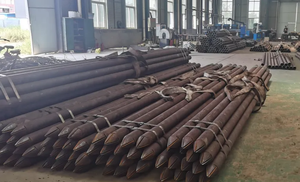 Tuyau d'injection de coulis perforé en acier pour pieux, en Q235B, Q345B, Gr. B avec extrémité pointue pour les travaux de jointoiement - Product Image 5