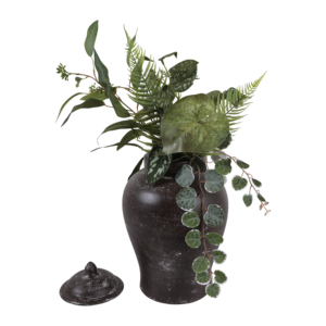 Vaso Decorativo in Terracotta con Coperchio per Arredamento Soggiorno, Vaso per Fiori Casual per Camera da Letto, Casa e Ufficio, Elegante - Product Image 2