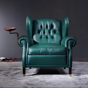 Godfather oyma ahşap antika salon mobilya 1911 modern eski döner deri toka bar puro accent sandalye satılık