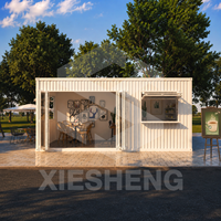 Kiosque moderne de haute qualité, portable et préfabriqué, en conteneur maritime de 20 pieds ou 40 pieds, pour restauration rapide, café, restaurant ou bar.