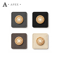 APEX Fabricant d'étiquettes en cuir décoratives personnalisées avec logo de marque, motif OEM ODM, accessoires vestimentaires, étiquette en cuir pour hijab