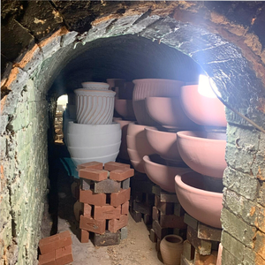 Grand pot de fleur en céramique de style européen résistant au gel, urne émaillée, pour vase de jardin, décoration intérieure, usage extérieur - Product Image 5