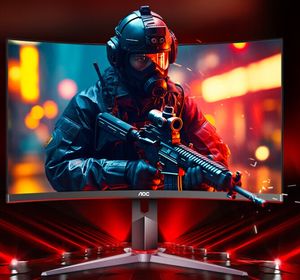 หน้า<span class=keywords><strong>จอ</strong></span>โค้ง <span class=keywords><strong>AOC</strong></span> CQ27G2 <span class=keywords><strong>27</strong></span>นิ้ว2K สำหรับเล่นเกม<span class=keywords><strong>144Hz</strong></span> แผง VA ป้องกันแสงสีฟ้า1MS สนับสนุน FreeSync - Product Image 4