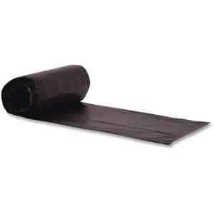 Sacs poubelles ménagers perforés noirs de 60 gallons, épaisseur 1,5 mil, 38 x 58, en rouleau de 100/sac, issus de résine recyclée - Product Image 4