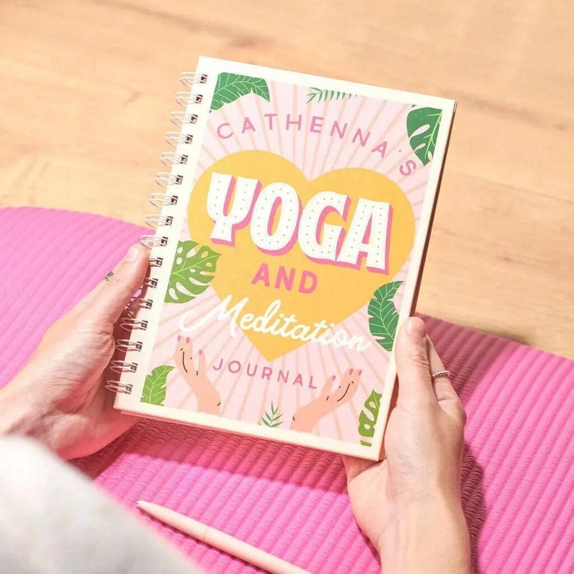 Cuaderno personalizado para Yoga y meditación, cuaderno inspirador para calmar tu mente, regalo para Yoga y Yoga