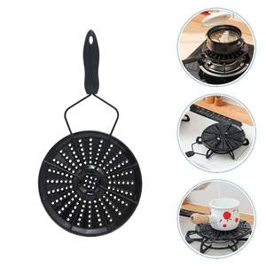 Plaque de <span class=keywords><strong>diffuseur</strong></span> de chaleur fer cuisinière tapis de fer avec poignée <span class=keywords><strong>diffuseur</strong></span> de flamme mijoter anneau brûleur couvre grilles de torréfaction pour cuisinière à <span class=keywords><strong>gaz</strong></span> - Product Image 6