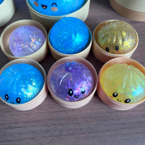 GLIWAY Cute Dumpling Squishy Stress Relief Ball <b>Fidget</b> Squeeze <b>Toy</b> <b>for</b> Adults <b>Anxiety</b> Relief - Product Image 1