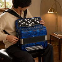 Accordéon à boutons de type Bayan à 96 boutons, système B, pour adulte, qualité professionnelle, pour performance solo