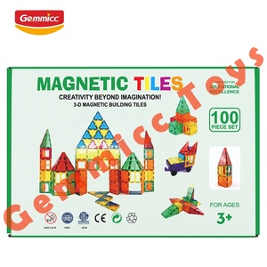 Gemmicc 100 PCS Amazo n Best Seller Juego de azulejos de bloques de construcción magnéticos 3D - Product Image 4