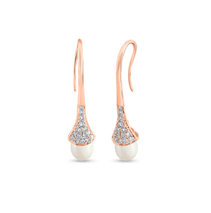 ต่างหูแขวนคริสตัลหรูหราสำหรับผู้หญิงที่มีหินเงางามสูงสำหรับงานเลี้ยงอาหารค่ำอย่างเป็นทางการหรือการชุมนุมพิเศษจากอินเดีย - Product Image 1