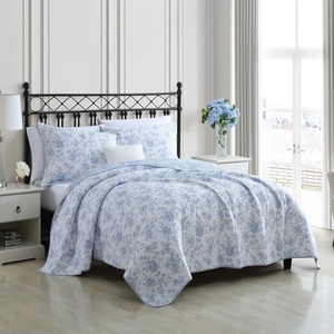 Venta al por mayor personalizado floral impreso juegos de edredón fundas de almohada a granel comprar <span class=keywords><strong>precio</strong></span> barato uso del hotel en casa con patrones de puntadas personalizadas - Product Image 6