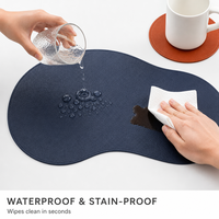 Napperons de table réutilisables en cuir PU imperméable, isolants et épais, prix usine, pour cuisine et salle à manger, personnalisation professionnelle