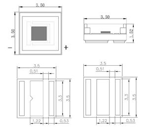Vente chaude VCSEL GMKJ 3535 SMD LED Puce 8W 850NM Haute Définition Version Nuit Caméra Lunettes De Vision Nocturne NVG Reconnaissance De L'iris - Product Image 4