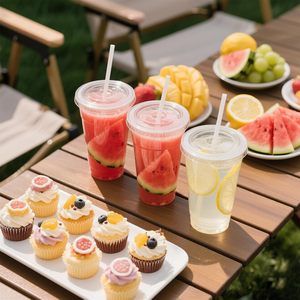 Gobelets en plastique transparent de qualité alimentaire empilables pour restaurant café - Product Image 5