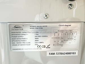 Lavadora Automática de 7 kg, Portátil, de Carga Superior, Operada en Inglés, Nueva, para el Hogar, Gran Capacidad, Eficiencia Energética - Product Image 5