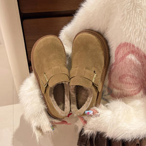 Botas de Nieve para Mujer JIANFAN, de Piel Auténtica, con Suela Gruesa de Goma, Forradas de Felpa, de Caña Baja, Cálidas para Invierno - Product Image 3