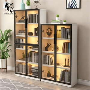 china supplier discount price customize small moq dropshipping <b>bookcase</b> personalized study room furniture <b>wood</b> combined <b>bookcase</b> - Product Image 5