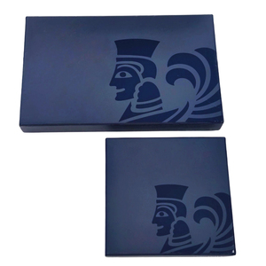 Customizzato UV stampa blu scuro rigido carta rigida coperchio per imballaggio in cartone e Base da uomo portafogli Carteras scatole regalo per presente - Product Image 5