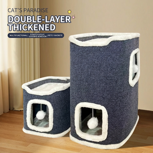 Nichoir pour chat en sisal avec trou d'arbre, intimité et chaleur, utilisable en toutes saisons - Product Image 2