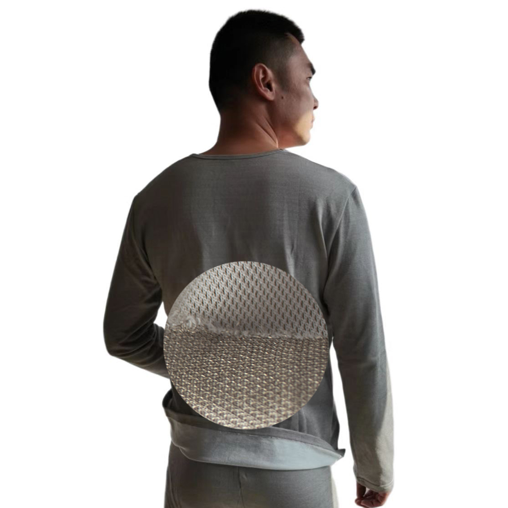 Intimo a maniche lunghe EMF grigio argento