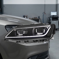 Ensemble de phares à LED pour BMW Série 3 E90 E91 2005-2012 LHD RHD Angel Eyes CSL DRL jaune Clignotant séquentiel