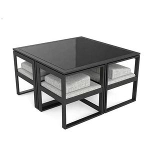 Home Courtyard Patio Metal Garden <b>Table</b> <b>and</b> <b>Chairs</b> Customized Luxury Aluminium Outdoor Dining Furniture <b>Table</b> <b>Chair</b> - Product Image 2