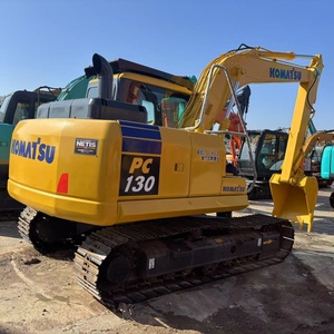รถขุดตีนตะขาบ Komatsu PC130 มือสอง สภาพดีจากญี่ปุ่น ราคาถูก |   รถขุดโคมัตสึ PC130 ที่ใช้ในโครงการก่อสร้างถนน - Product Image 1