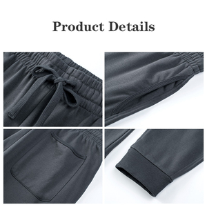 <span class=keywords><strong>Pantalon</strong></span> de jogging uni imprimé à taille <span class=keywords><strong>élastique</strong></span> décontracté de haute qualité pour hommes - Product Image 5
