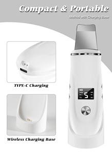 Espátula Eléctrica Limpiadora Facial, Exfoliante, Eliminador de Puntos Negros, Limpieza Profunda Facial, Lifting Iónico, Limpiador de Poros y Acné - Product Image 2