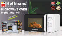 Four à micro-ondes élégant Hoffmans 700W 20L pour cuisine domestique, chauffage rapide, fonction de décongélation, utilisation quotidienne