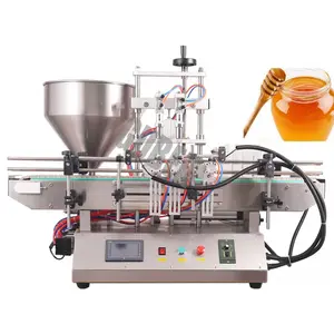 double-head and four-head paste filling machine Cosmetic honey mass production filling machine