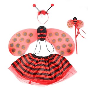 Best-seller 2024 Robes de carnaval pour filles d'Halloween Bandeau à antennes Jupe tutu Costume d'abeille pour enfants KCFC-015 - Product Image 6