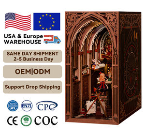 Minicity 3D rompecabezas <span class=keywords><strong>de</strong></span> madera Diy casa <span class=keywords><strong>de</strong></span> muñecas Alice's Evidence Book Nook Kit con luz LED y cubierta antipolvo - Product Image 1