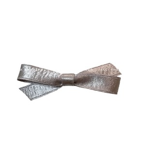 <b>Bow</b> hair <b>clip</b> for women, spring <b>clip</b> for high ponytail, silver, elegant updo, sophisticated hair <b>clip</b> head accessory - Product Image 5