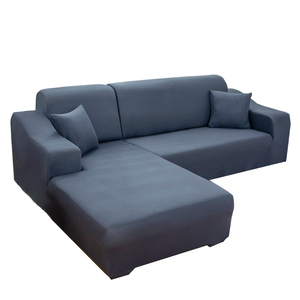 Housse de canapé moderne unie, très extensible, élastique, imperméable, ajustement parfait pour canapé en L, ensemble 3+2+1 places - Product Image 1