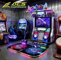 Machine de jeu d'arcade interactive ACS Dance, plateforme rythmique, équipement de divertissement commercial intérieur, métal, espagnol/japonais