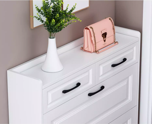 Ультратонкий шкаф для обуви экономичный бытовой вход простой современный многофункциональный для хранения узкий откидной дверной небольшой обувной стеллаж - Product Image 6