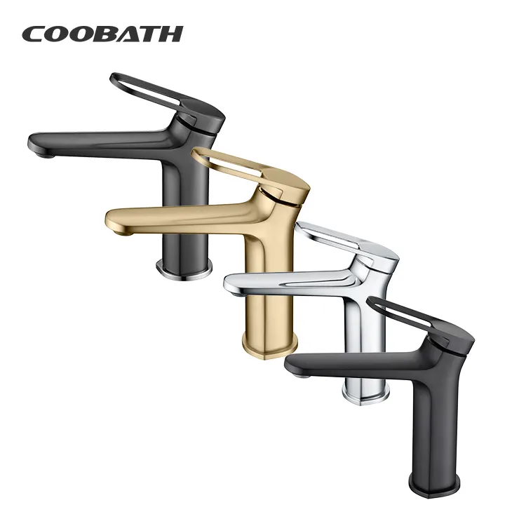 फ़ैक्टरी आपूर्तिकर्ता अनुकूलन योग्य बाथरूम कॉपर सिंक सेनेटरी वेयर बाथरूम बेसिन मिक्सर नल सिंगल हैंडल