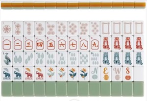 Set da Gioco Mahjong Western Rosa con Tessere Incise di Sweet <span class=keywords><strong>Jojo</strong></span> Designs, Borsa da Viaggio in Acrilico a 4 Strati - Product Image 4