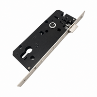 Corps de serrure à mortaise en acier inoxydable 8540 de haute qualité avec plaque frontale en alliage de zinc et loquet en fer pour porte en bois - Vente en gros