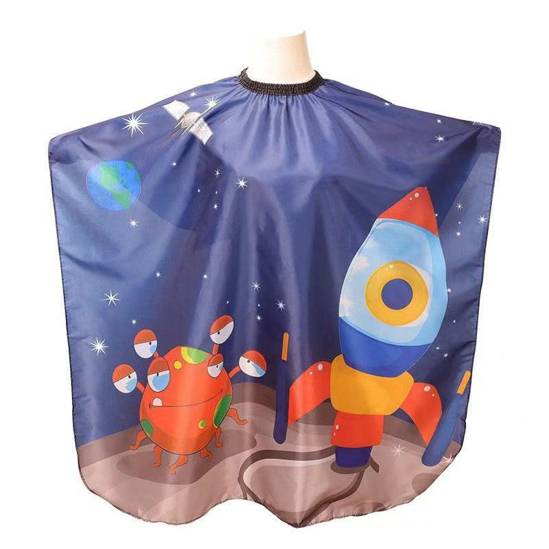 Bavaglino per bambini 90x120 cm con motivo granchio e razzo