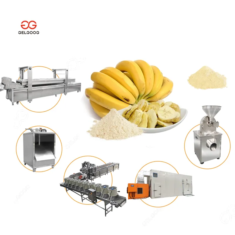 500kg/h Automatic Banana Blanching Powder Machine Processing Line Plantain Flour Small Production Machinery