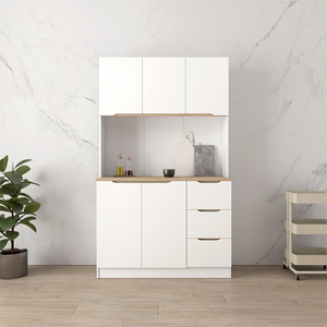 Đầy đủ melamine phong cách mới thiết kế hiện đại chất lượng hàng đầu bảng tủ bếp 5 cửa + 3 ngăn kéo - Product Image 2