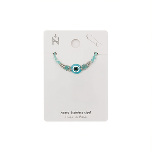 Bracciale in Corda con Occhielli Misura 10, Gioiello Fatto a Mano in Acciaio Inossidabile - Product Image 2