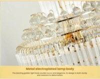 JYLIGHTING Lustre moderne et élégant, design unique personnalisé, long luminaire suspendu en cristal pour la maison, l'hôtel et le centre commercial