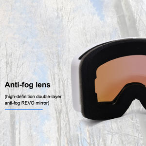 Lunettes de protection des yeux de ski personnalisées Lentille miroir anti-buée Snowboard Cadre en tpu double lentille anti-buée avec lunettes de ski lunettes - Product Image 4