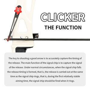 STARCN <span class=keywords><strong>Tir</strong></span> <span class=keywords><strong>à</strong></span> <span class=keywords><strong>l</strong></span>'<span class=keywords><strong>arc</strong></span> <span class=keywords><strong>Cible</strong></span> <span class=keywords><strong>Arc</strong></span> Classique Accessoires Clicker Nouveau Conçu Réglable <span class=keywords><strong>L</strong></span>éger Durable En Fiber De Carbone Clicker - Product Image 2